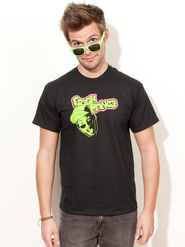 T-Shirt Will Smith Fresh Prince Serien Shirt schwarz E41