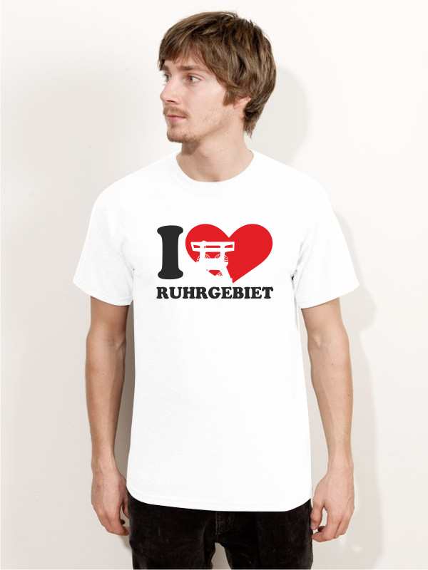 T-Shirt I Love Ruhrgebiet IL4 weiss