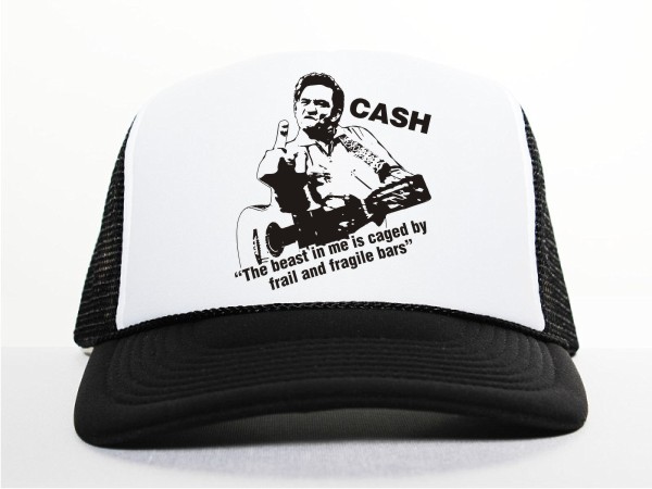 M22 Johnny Cash Trucker Cap schwarz
