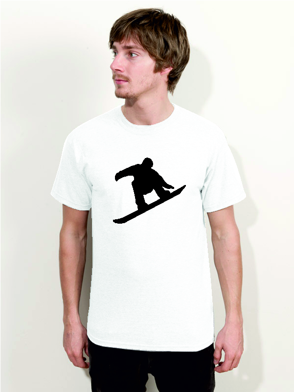 T-Shirt Snowboarder Herren Shirt WU4
