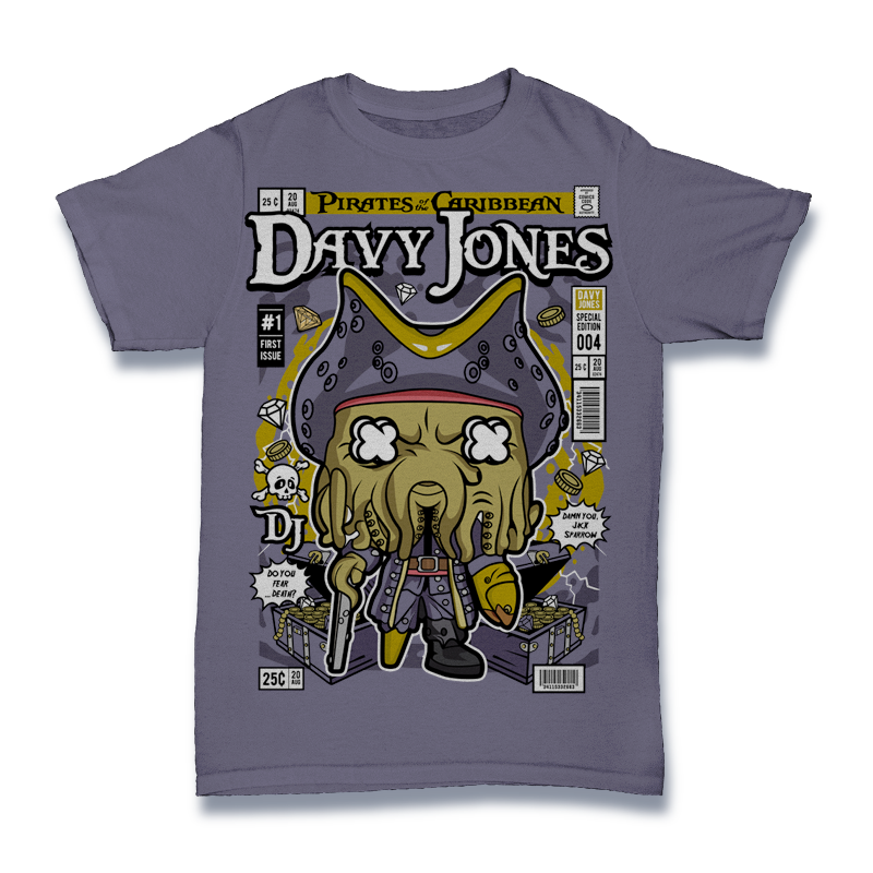 Davy Jones Fluch der Karibik Tshirt