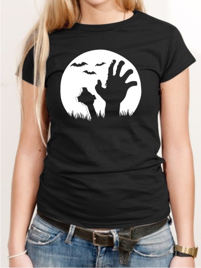 Halloween T-Shirt Friedhof Damen Shirt H18