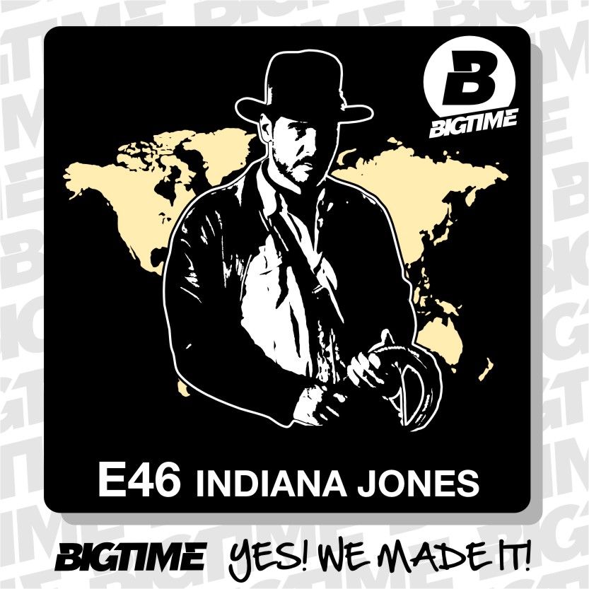 T-Shirt Indiana Jones Film Shirt braun E46