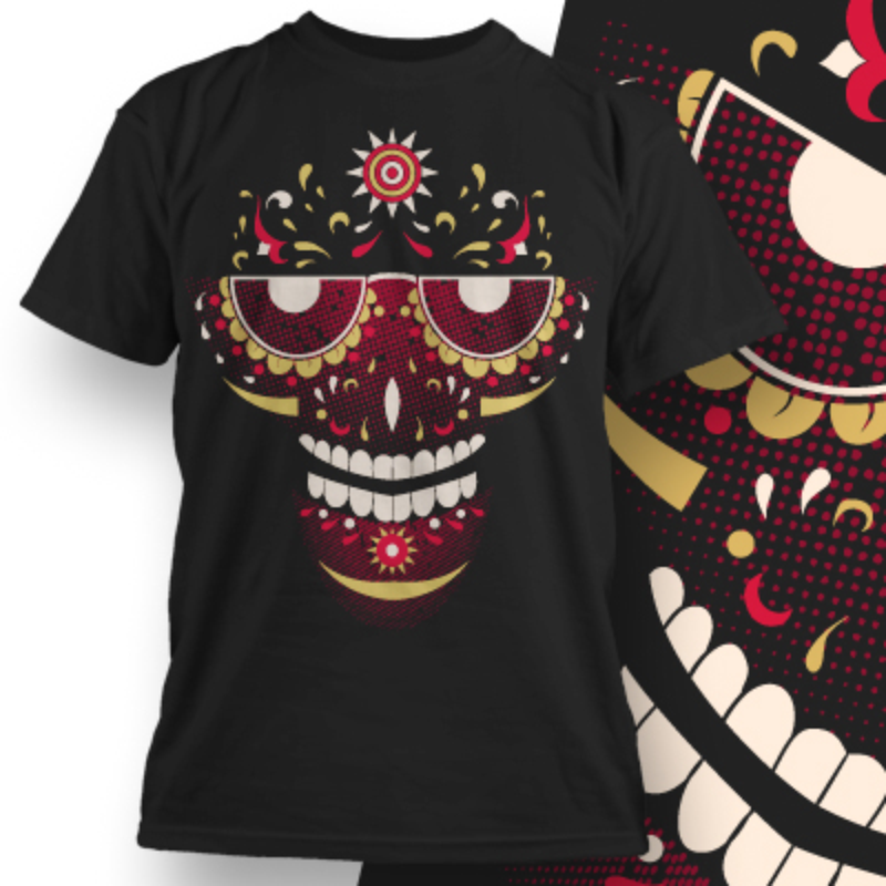 Retro Skull Shirt 74 Mexican