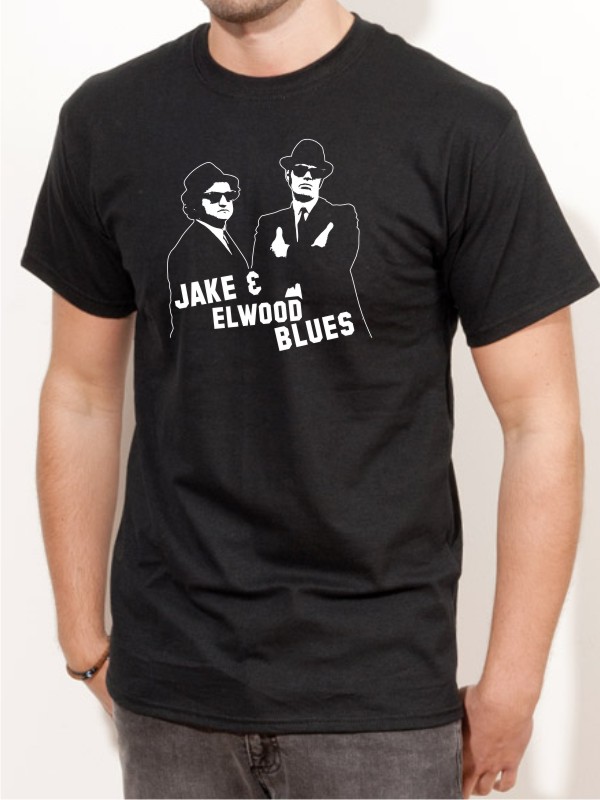 T-Shirt Blues Brothers Film Shirt schwarz E5