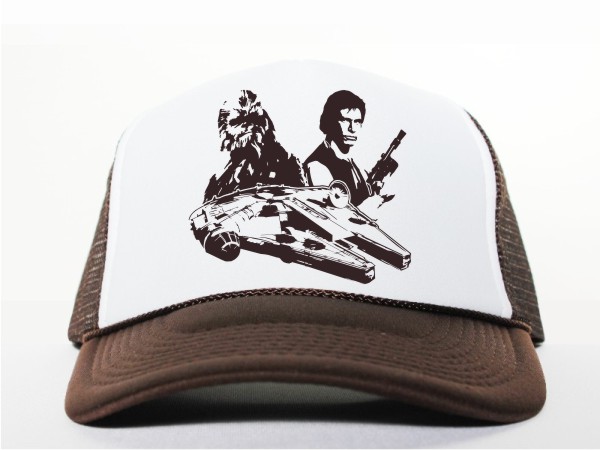 M45 Han Solo Krieg der Sterne Trucker Mesh Cap braun