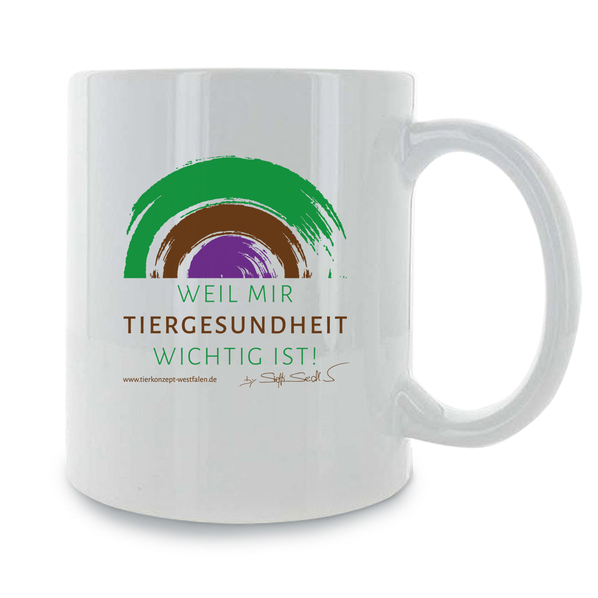 Tierkonzept Westfalen Kaffee Tasse "Halbkreis"