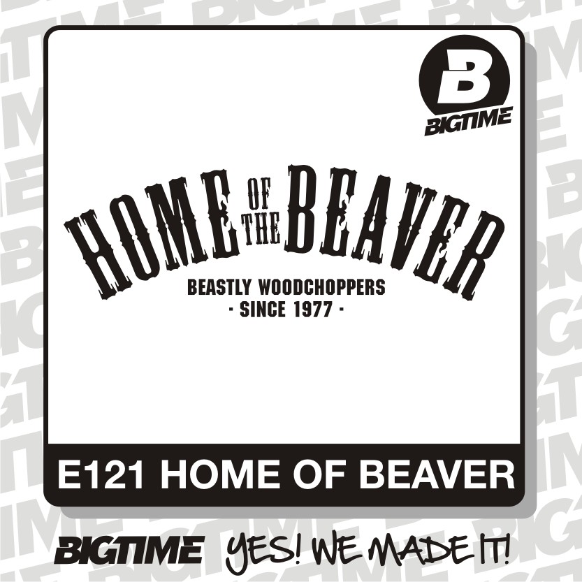 T-Shirt Beaver Brand - Home of the ... Shirt weiss E121