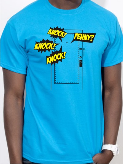 T-Shirt Knock Knock Penny Bazinga Nerd Shirt E170