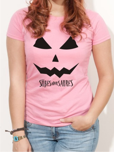 Halloween T-Shirt Süsses oder Saures Damen Shirt H14
