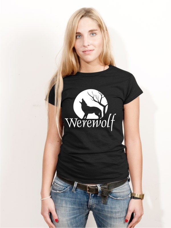 Halloween T-Shirt Werwolf Damen Shirt H9