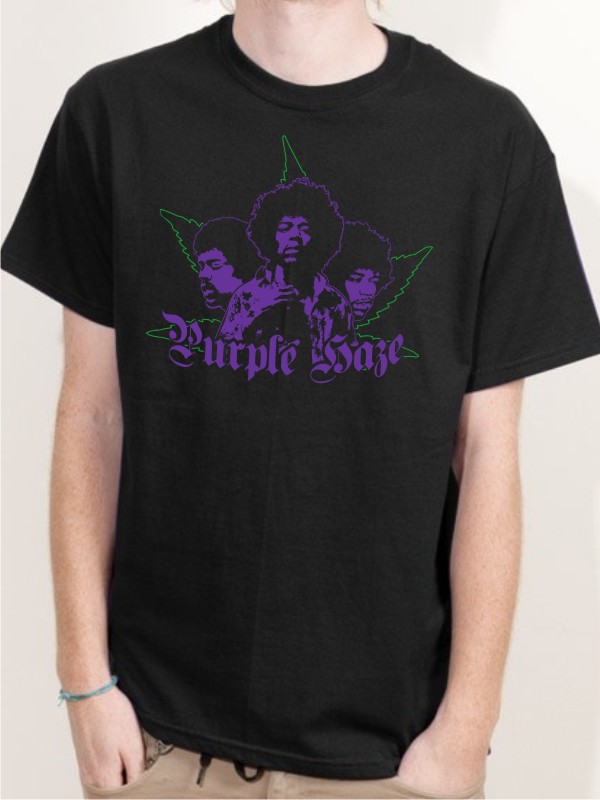 T-Shirt Jimi Hendrix Shirt schwarz E49