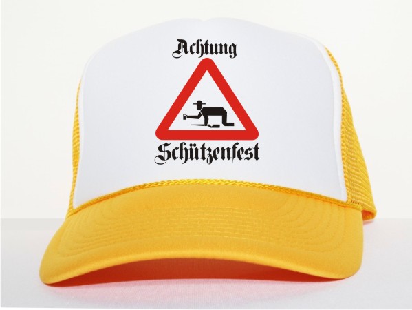 MS1 Schützenfest "Achtung Schützenfest" Trucker Cap gelb