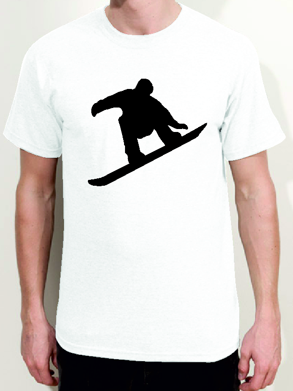 T-Shirt Snowboarder Herren Shirt WU4