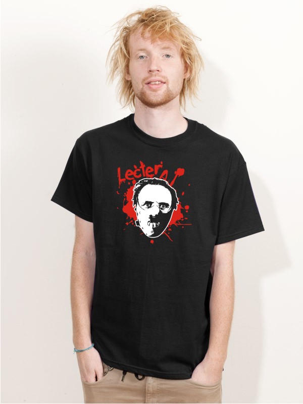 T-Shirt Hannibal Lector Filmshirt schwarz E57
