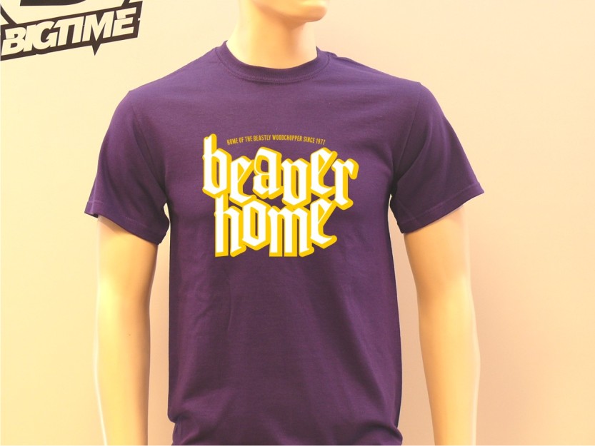 T-Shirt Beaver Brand - Beaver Home Shirt purple E124