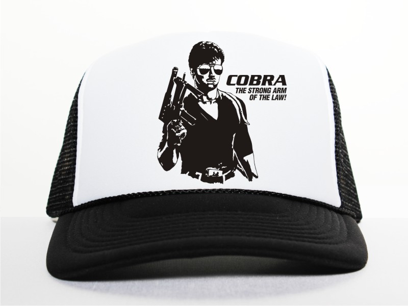 M140 Sylvester Stallone City Cobra Trucker Mesh Cap schwarz