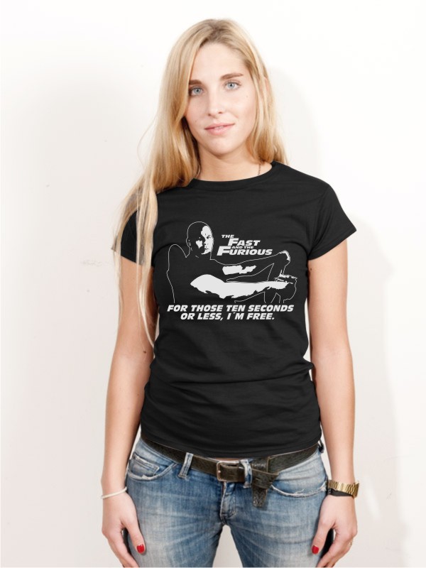 T-Shirt Vin Diesel The Fast & The Furious Film Shirt schwarz E40